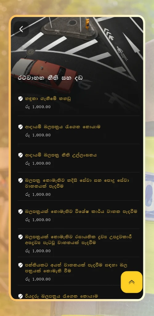 රියදුරු බලපත්‍ර විභාග පිළිතුරු screenshot